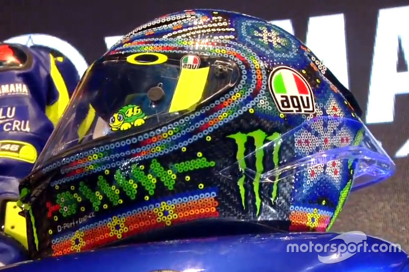 Helm Valentino Rossi, Yamaha Factory Racing