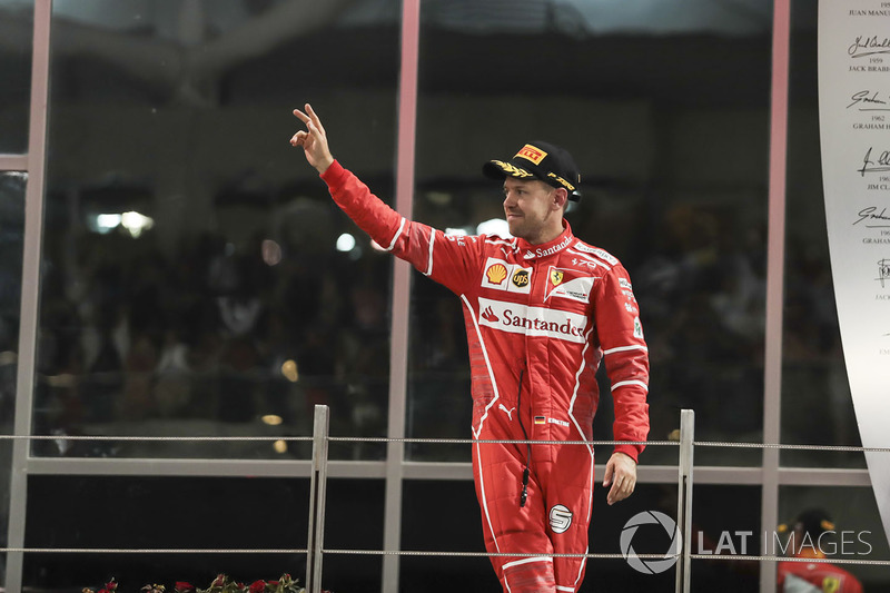 Podyum: üçüncü Sebastian Vettel, Ferrari