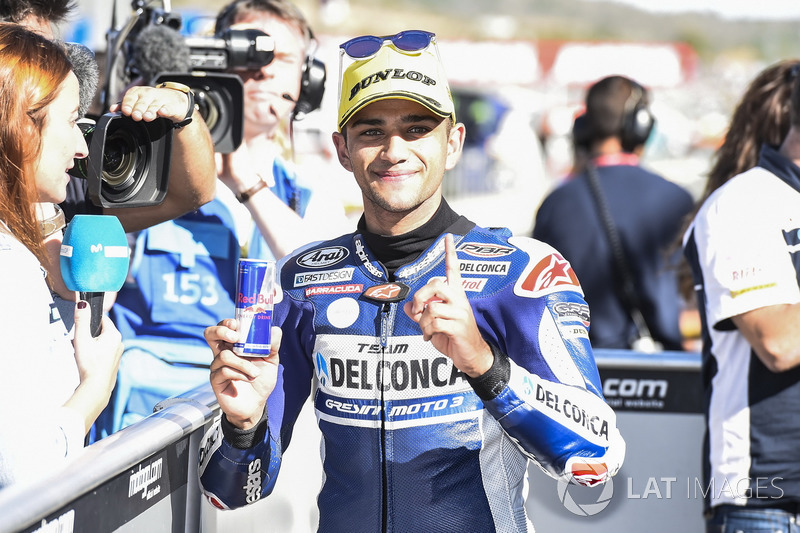 Le poleman Jorge Martin, Del Conca Gresini Racing Moto3