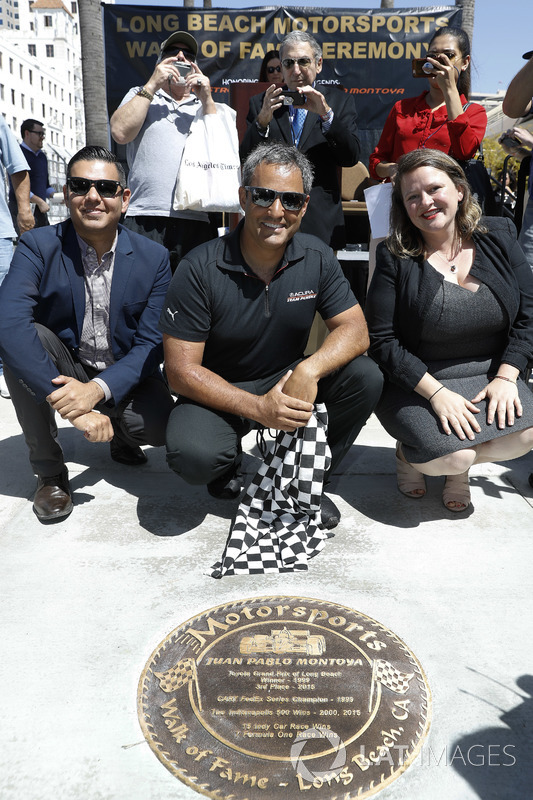 Long Beach Walk Of Fame Inductee Juan Pablo Montoya At Long Beach Walk Of Fame Inductee Juan Pablo Montoya