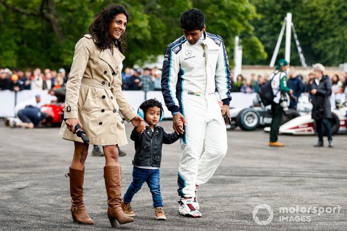 Karun Chandhok, Sky TV with his family