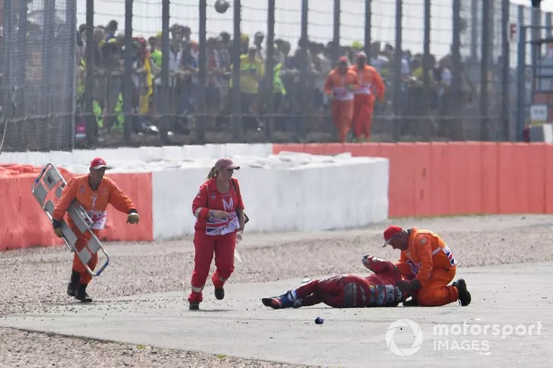 Andrea Dovizioso, Ducati Team after his crash