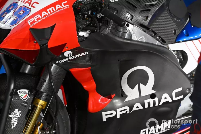 La moto de Pramac Ducati