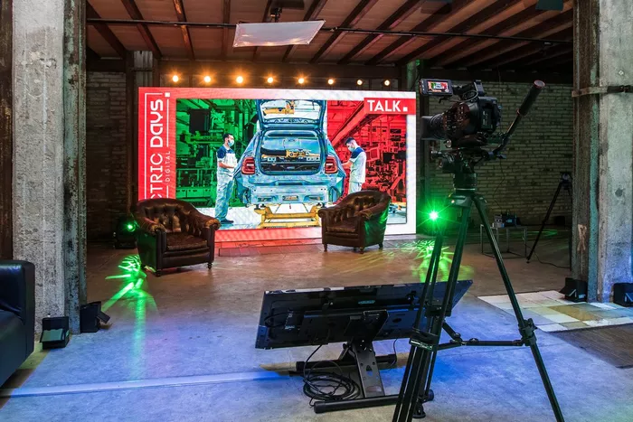 Backstage of the first Electric Days Digital event in the United States.