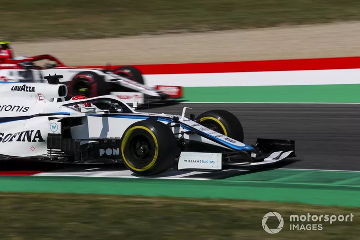 George Russell, Williams FW43, Antonio Giovinazzi, Alfa Romeo Racing C39