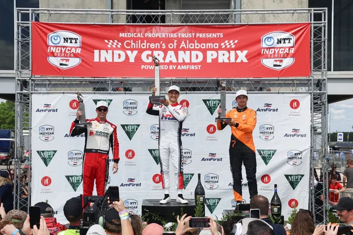 Scott McLaughlin, Team Penske, Alex Palou, Chip Ganassi Racing, Christian Lundgaard, Arrow McLaren
