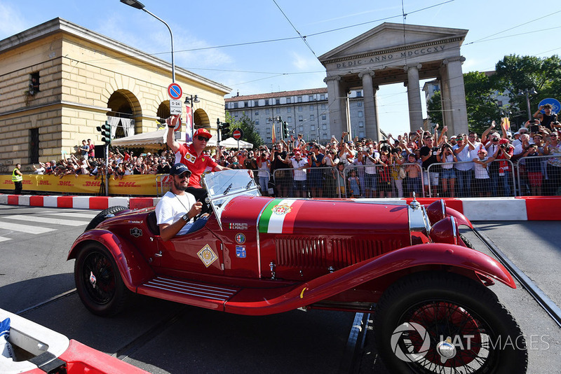 Kimi Raikkonen, Ferrari con un Alfa Romeo histórico