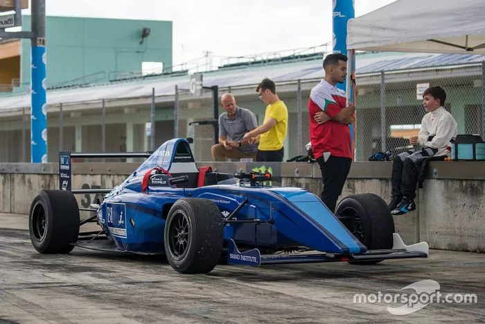 Emerson Fittipaldi Jr. testing a Formula 4 car