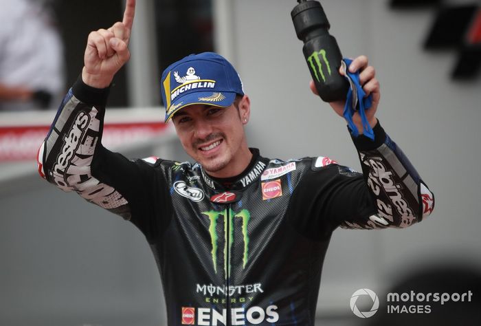 Ganador de la pole Maverick Viñales, Yamaha Factory Racing