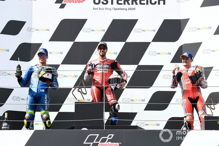 GP de Austria: 1º Andrea Dovizioso, 2º Joan Mir, 3º Jack Miller