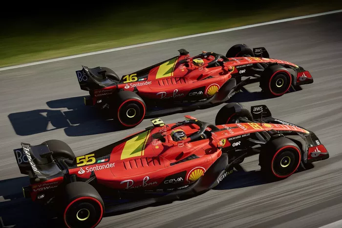 Distintivos de Ferrari para el Gran Premio de Italia