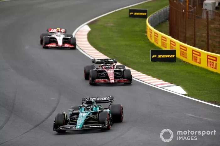 Lance Stroll, Aston Martin AMR23, Valtteri Bottas, Alfa Romeo C43, Nico Hulkenberg, Haas VF-23