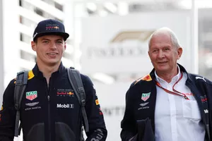 Max Verstappen, Red Bull Racing en Dr Helmut Marko, Red Bull Motorsport Consultant 