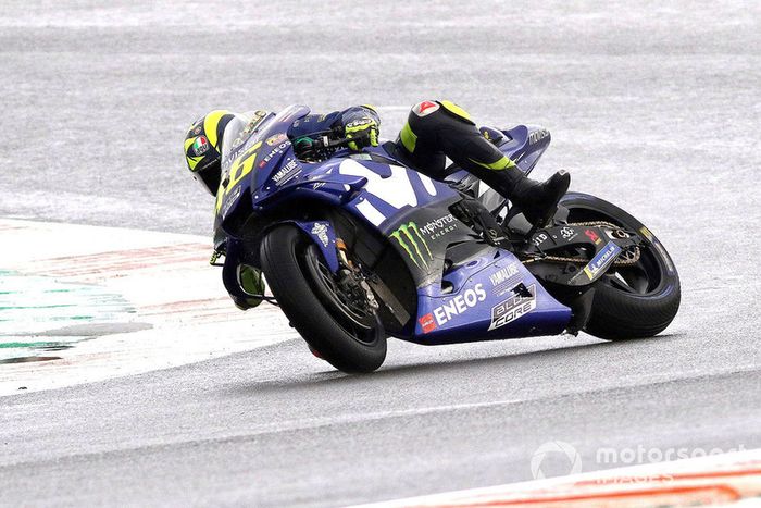 Valentino Rossi, Yamaha Factory Racing caída