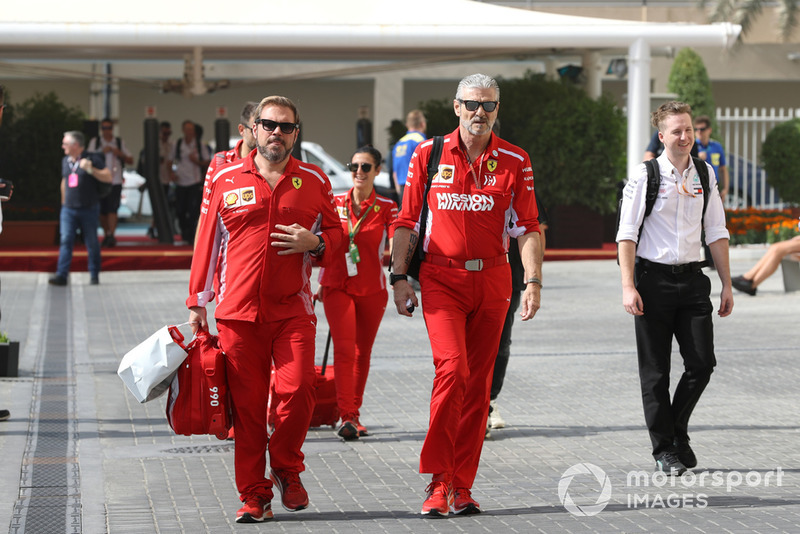 Gino Rosato, Ferrari y Maurizio Arrivabene, Ferrari Team