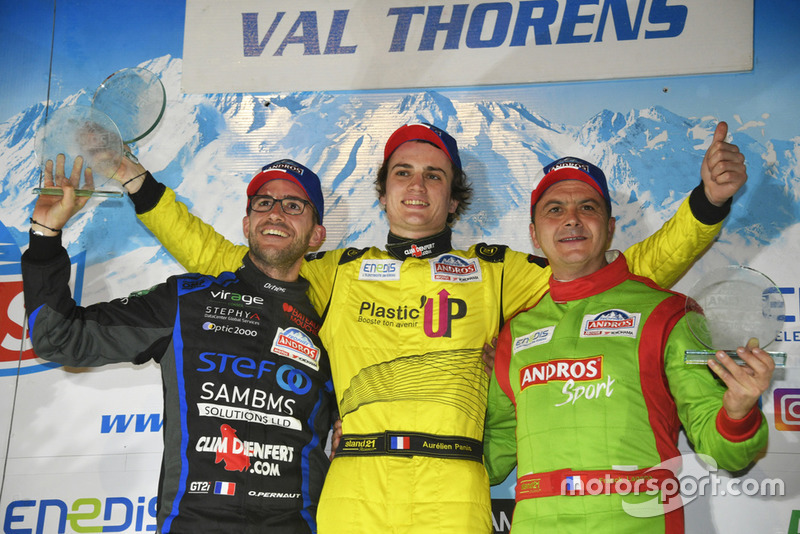 Podium: Olivier Pernaut, Aurélien Panis, Franck Lagorce