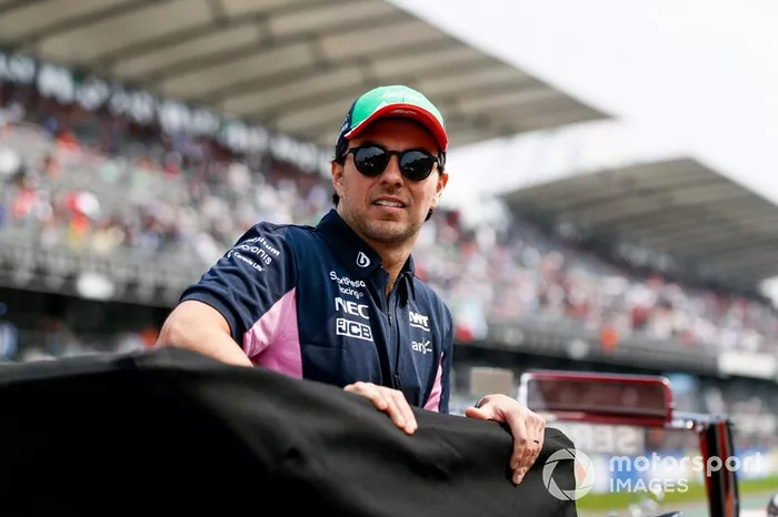 Sergio Pérez, Racing Point en el desfile de pilotos