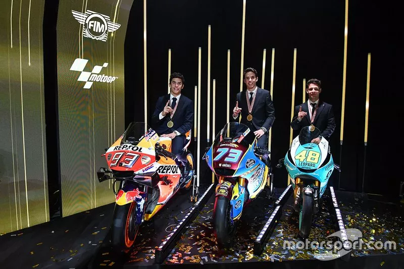 Marc Márquez, Alex Marquez et Lorenzo Dalla Porta
