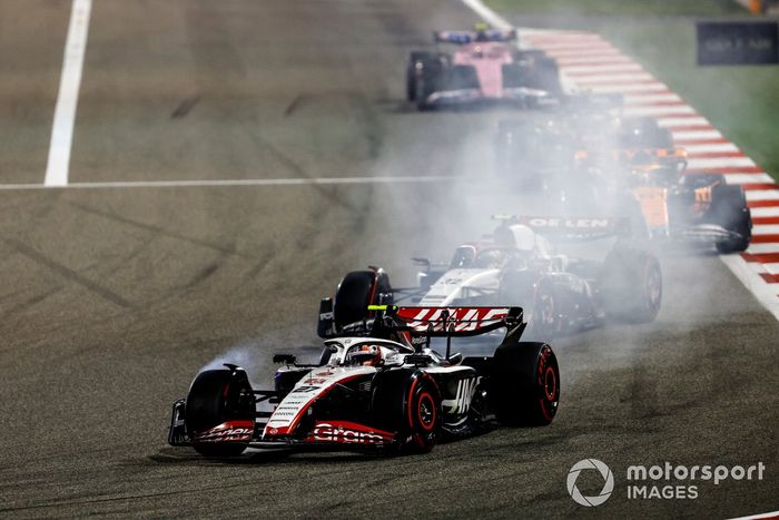 Nico Hulkenberg, Haas VF-23, Yuki Tsunoda, AlphaTauri AT04, Oscar Piastri, McLaren MCL60