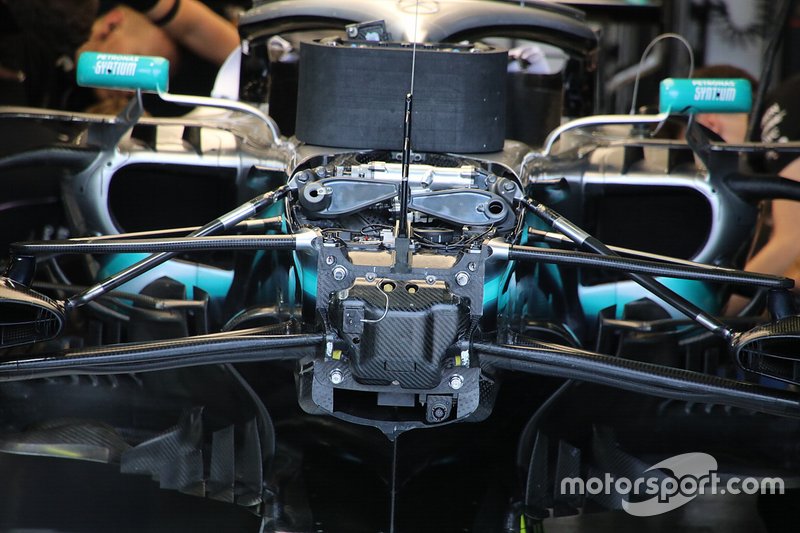 Mercedes AMG F1 W10 nose detail