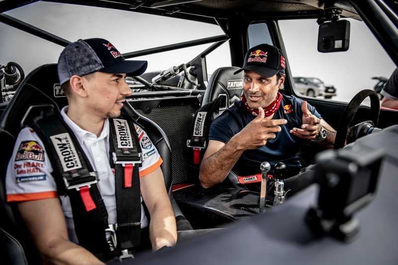 Nasser Al Attiyah en Jorge Lorenzo