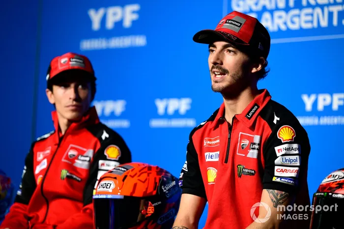 Marc Marquez, Ducati Team, Francesco Bagnaia, Ducati Team