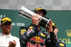 Podium: second place Daniel Ricciardo, Red Bull Racing