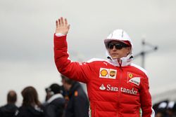 Kimi Raikkonen, Ferrari on the drivers parade