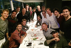 Nico Rosberg, Fernando Alonso, Daniel Ricciardo, Nico Hulkenberg, Valtteri Bottas, Max Verstappen, Daniil Kvyat, Esteban Gutierrez, Esteban Ocon, Marcus Ericsson, Felipe Nasr, Pascal Wehrlein, Felipe Massa, Sebastian Vettel, Jenson Button, Carlos Sainz Jr., Lewis Hamilton, Sergio Perez