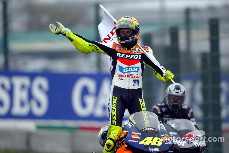 El ganador Valentino Rossi, Repsol Honda Team