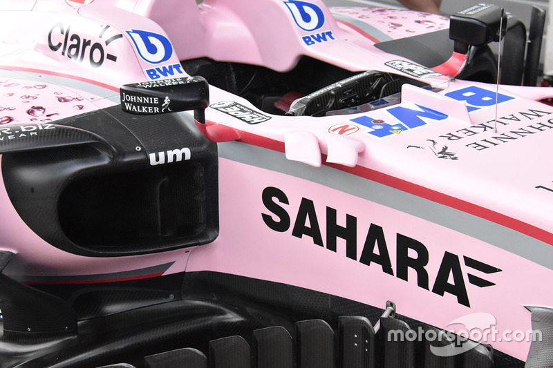 Sahara Force India F1 VJM10 detalle lateral