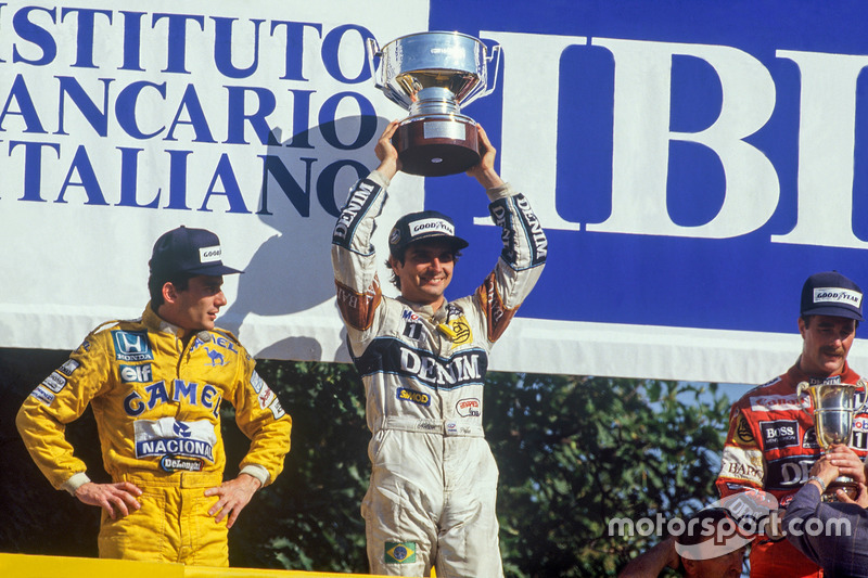 Podium: 1. Nelson Piquet, Williams; 2. Ayrton Senna, Lotus; 3. Nigel Mansell, Williams