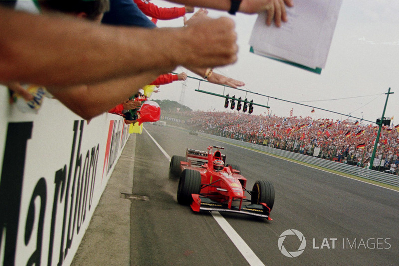 Ganador de la carrera Michael Schumacher, Ferrari