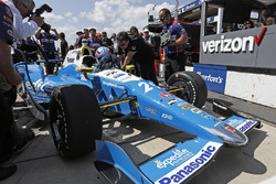 Le poleman Takuma Sato, Andretti Autosport Honda
