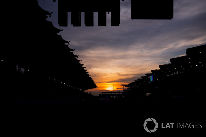 Sun rises at the Sepang Circuit