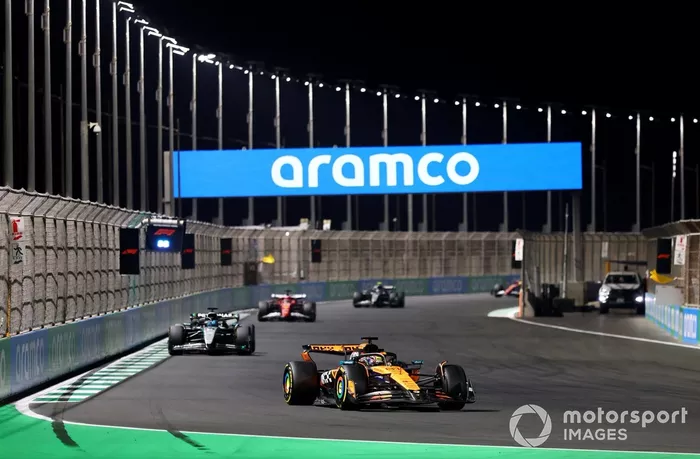 Charles Leclerc, Ferrari, Oscar Piastri, McLaren, George Russell, Mercedes