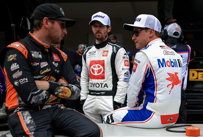 Chase Briscoe, Joe Gibbs Racing Toyota, Denny Hamlin, Joe Gibbs Racing Toyota, Christopher Bell, Joe Gibbs Racing Toyota