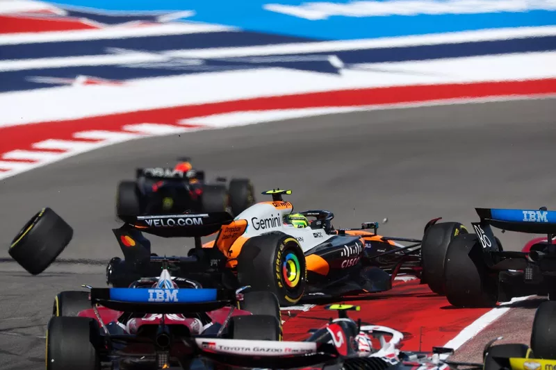 Lando Norris, accident de McLaren