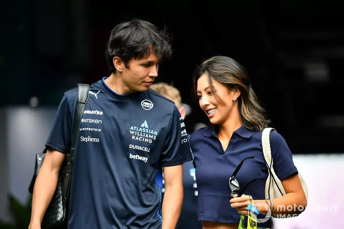 Alex Albon, Williams and Lily Muni He
