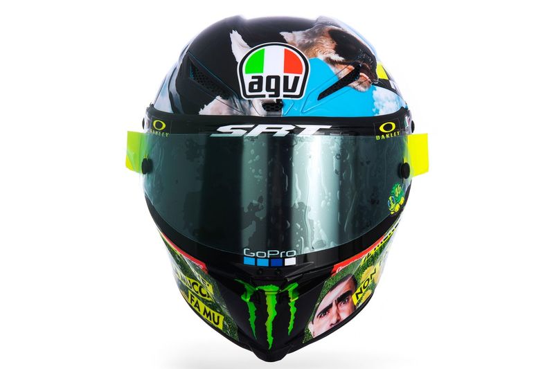 Casco de Valentino Rossi, Petronas Yamaha SRT  