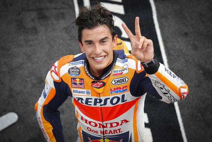 Ganador Marc Márquez, Repsol Honda Team celebra