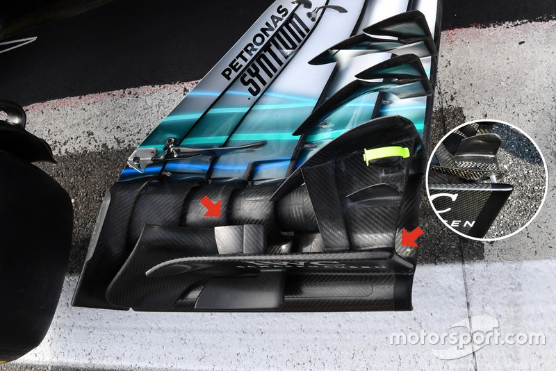 Mercedes-AMG F1 W09 detail front wing