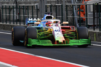 Robert Kubica, Williams FW41 met 'flow vis paint' op de auto