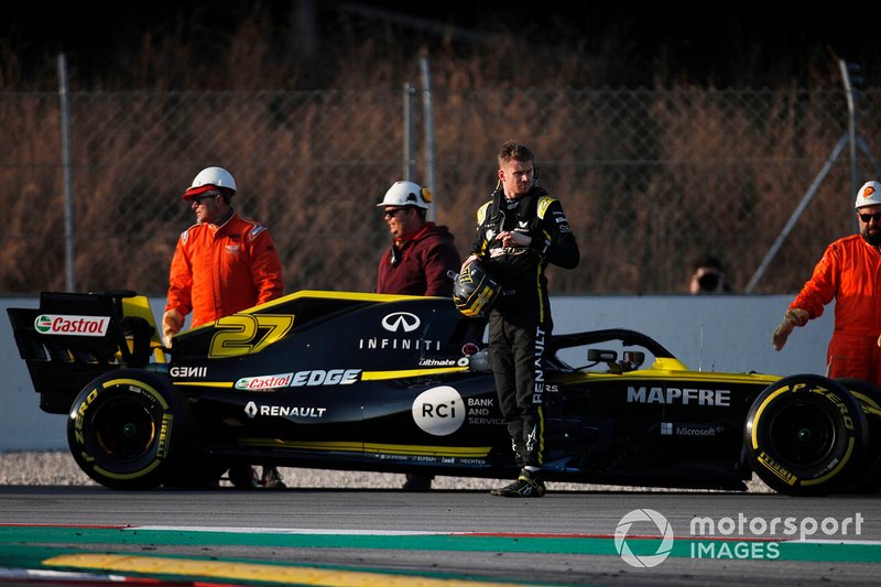Nico Hulkenberg, Renault F1 Team R.S. 19 si ferma in pista