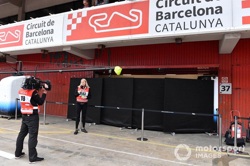 Le garage Williams Racing à l'abri des regards