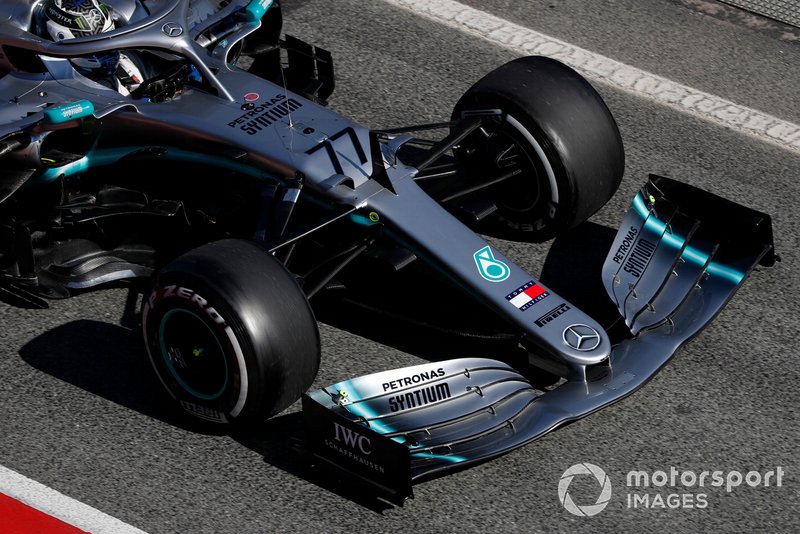 Valtteri Bottas, Mercedes-AMG F1 W10 : nez et aileron avant