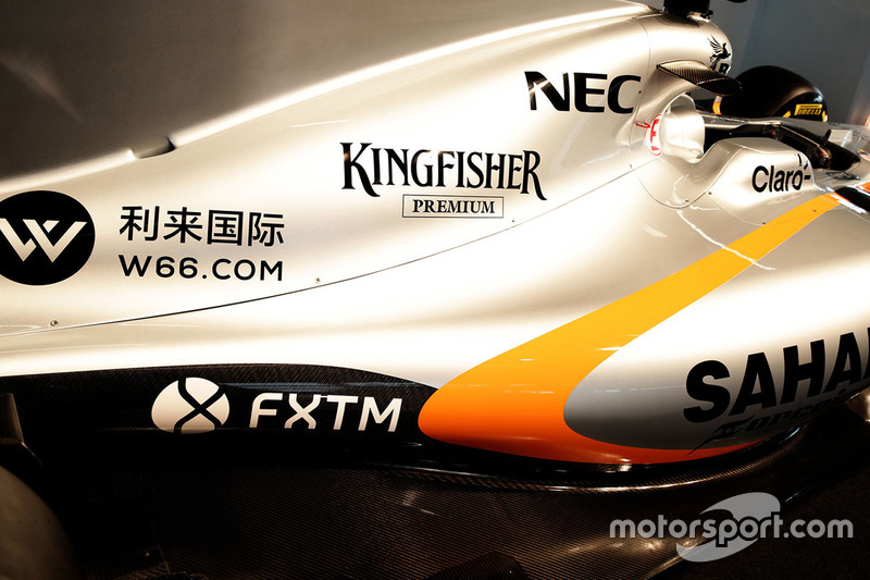 Detalle del Sahara Force India F1 VJM10