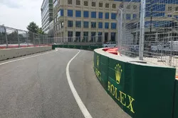 Pit lane entry