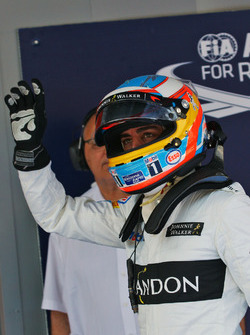 Fernando Alonso, McLaren in parc ferme