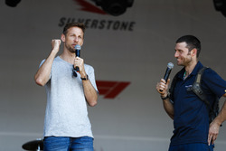 Guy Martin talks to Jenson Button on stage